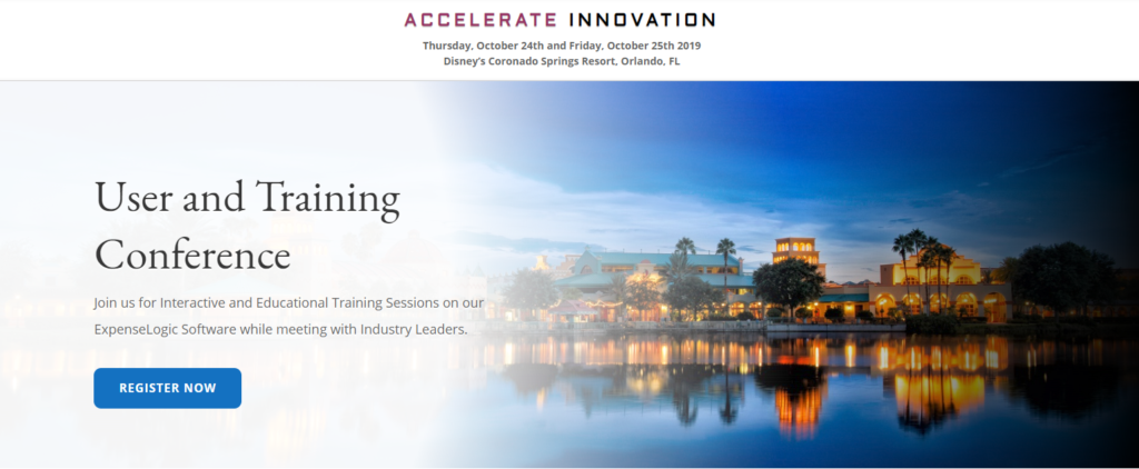 Accelerate innovation user training conference banner