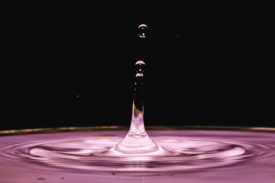 drop of water pink