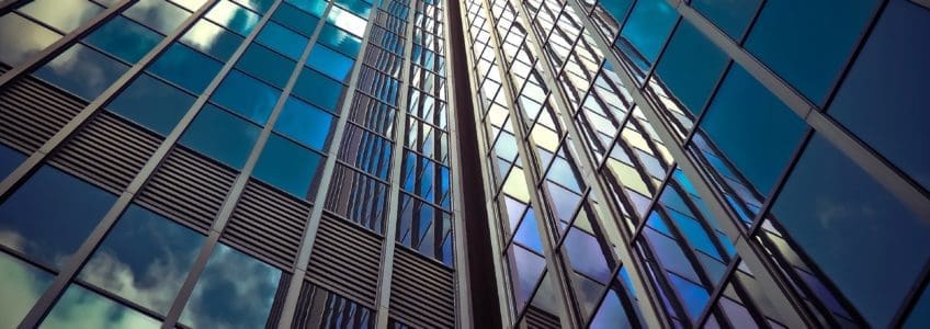 view up of single skyscraper